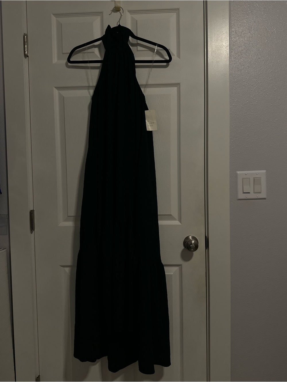 a new day Black Halter Maxi Dress